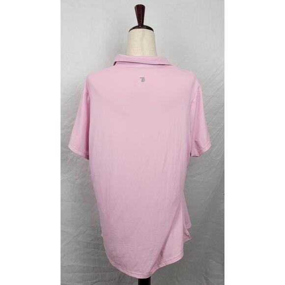 Polyester Women's XL Pink Blouse - Picture 3 of 5